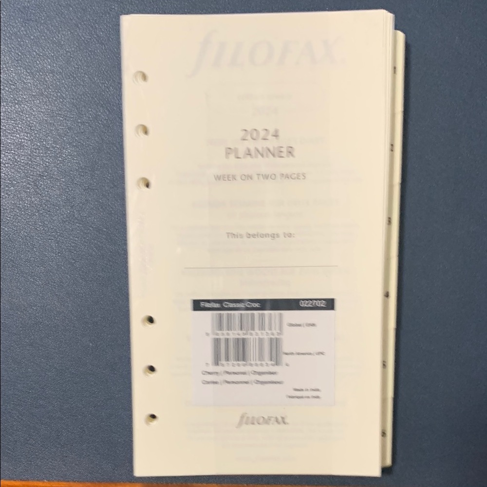 Filofax 2024 Planner - Cream Personal